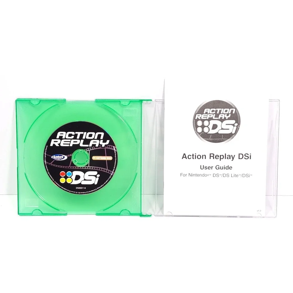 DSi Action Replay Nintendo Software PC Datel DS000114, Disc, Manual.‎
